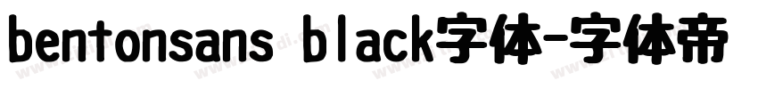 bentonsans black字体字体转换